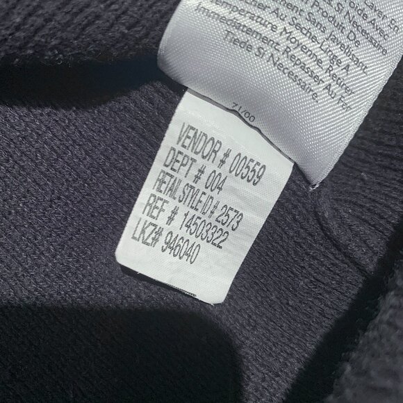 eddie bauer sweater men XL crew neck knitted heavy Navy Blue. - Picture 2 of 5